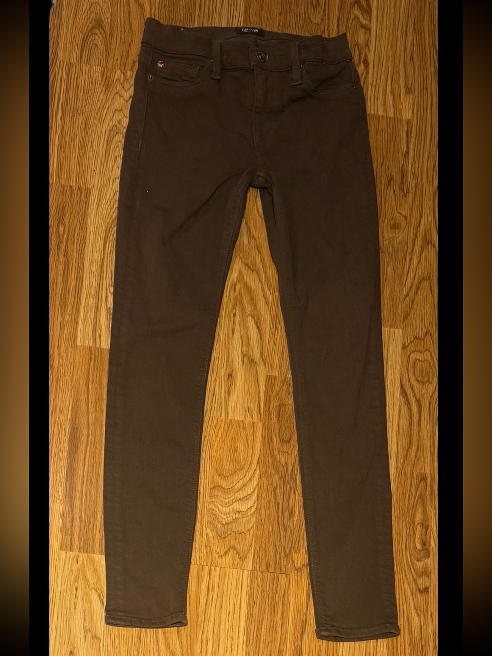 HUDSON Jeans Dark Brown Midrise Nico Super Skinny Women’s Size 25